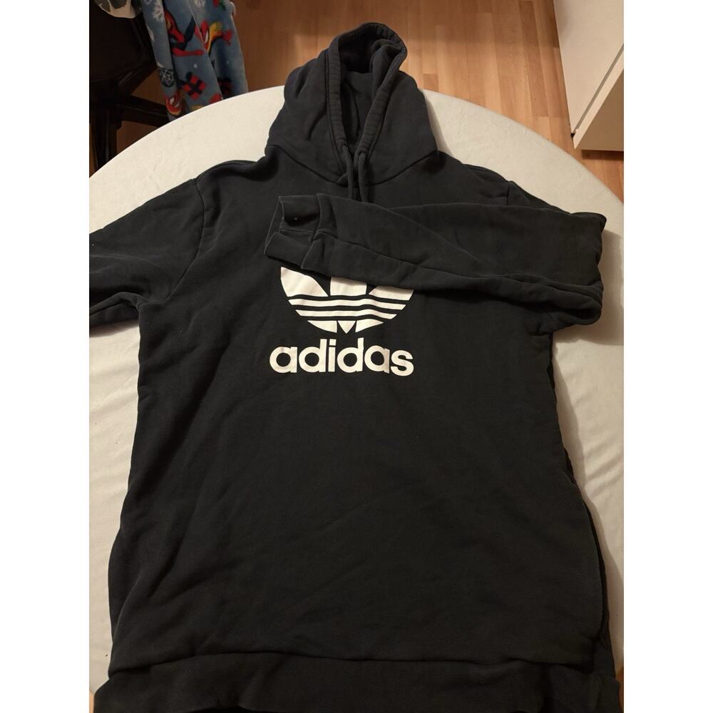 Adidas Men’s Hoodie Sweatshirt Logo Size Large Read